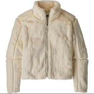 Patagonia Lunar Frost Plush Fleece Jacket Cream Size L
